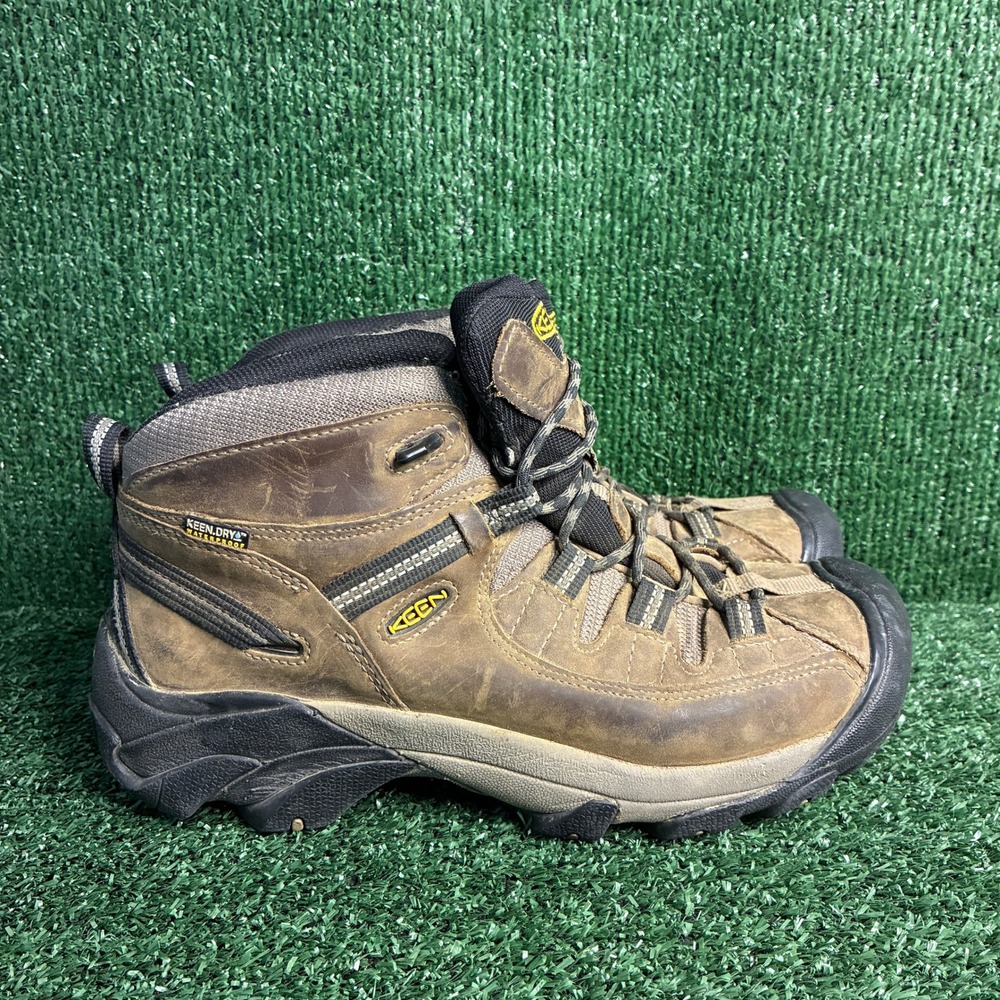 Keen Targhee II Waterproof Leather Hiking Trail Gorpcore Boots Brown Mens 9 Wide